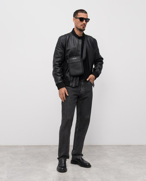 Trussardi Черное поло с эмблемой M0198000021NMK604K01