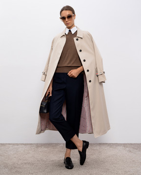 Thom Browne Сині штани з вовни FTC337A00626