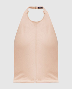 WARDROBE.NYC Бежевий топ з відкритою спиною W1058R16