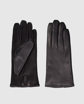Sermoneta Gloves Шкіряні рукавички сірого кольору M39