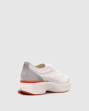 Santoni Белые кожаные кроссовки с логотипом WBBC61376BARTVWC