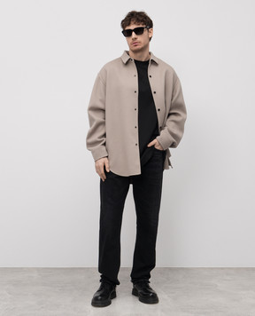 Fear of God Черная футболка с патчем логотипа FGE250520VISm