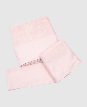 Blumarine Розовый набор полотенец с вышивкой логотипа H0000190016