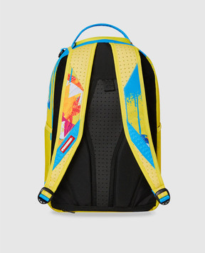 Sprayground Дитячий жовтий рюкзак EUFORIC з брендовим принтом 910B6357NSZ