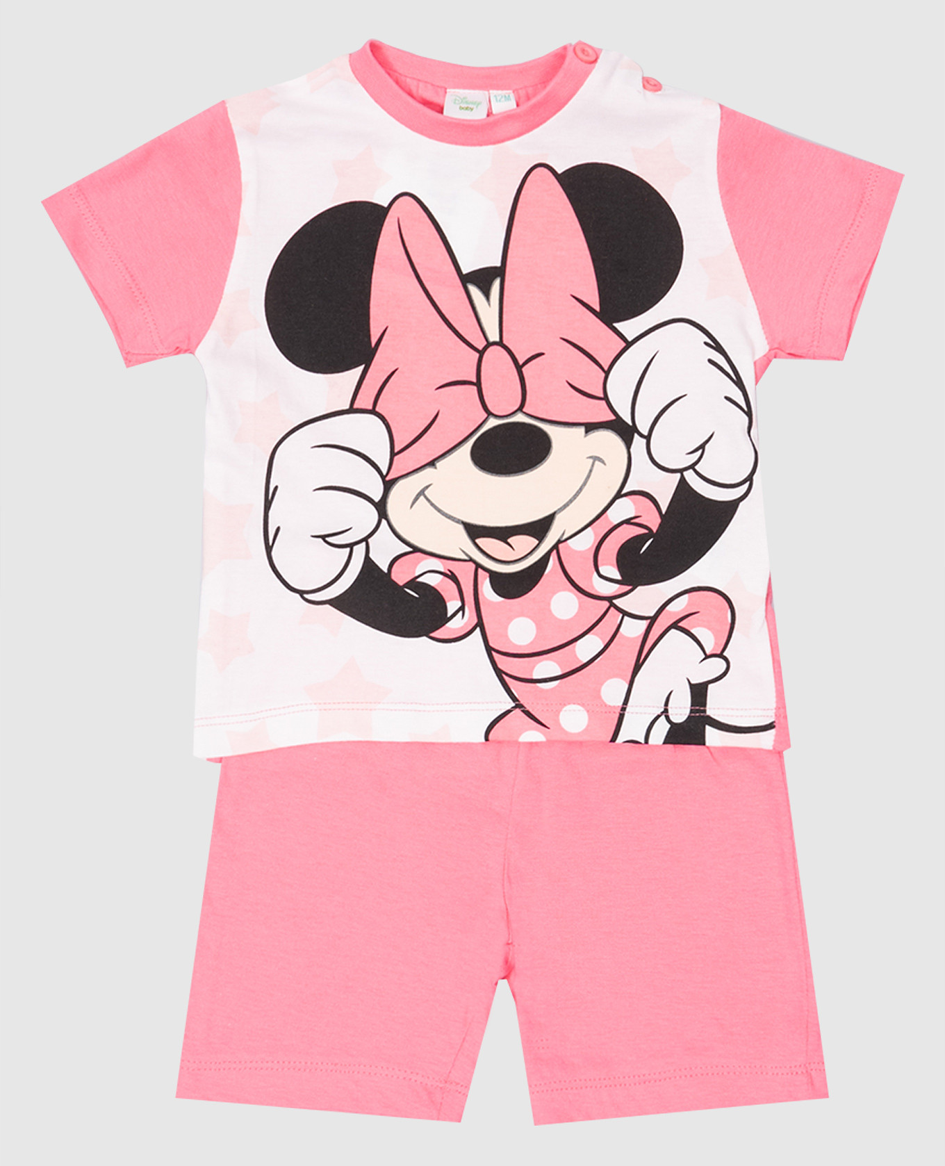 Детская розовая пижама Disney с принтом Minnie Mouse