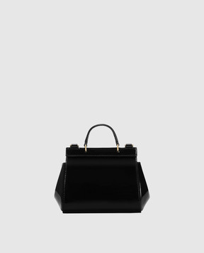 Dolce&Gabbana Дитяча чорна шкіряна лакована сумка Sicily EB0003A1067