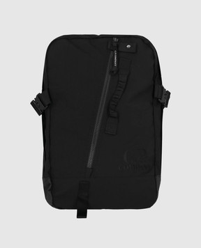 C.P. Company Черный рюкзак с вышивкой логотипа MAC121A110188G