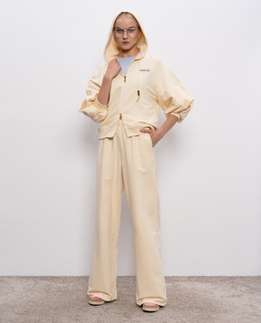 Moncler Бежева спортивна куртка з логотипом K10938G0003789A1K