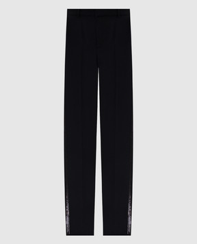 Versace Чорні штани з вовни 10201291A14592