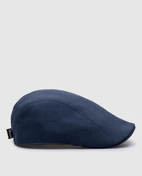 Brunello Cucinelli Синє кепі з вовни з логотипом MB4079961