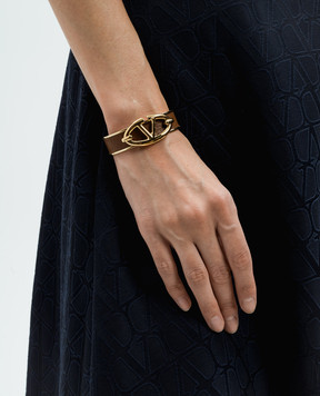 Valentino Коричневий браслет з металевим логотипом VLogo Signature 5W2J0W41FAH