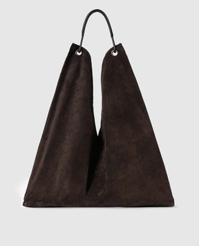 The Row Коричнева замшева сумка Bindle Three W1263L613