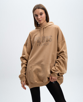 Vetements Бежево худи с кристаллами UA65HD590S