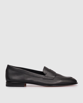 Santoni Чорні шкіряні лофери WUSF59962HAFSLGA