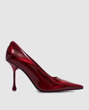 Jimmy Choo Красные кожаные лакированные туфли Ixia 95 IXIA95GXH