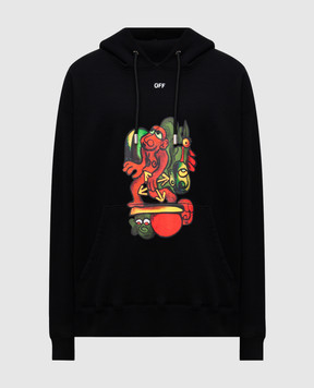 Off-White Чорне худі Nana OMBB085Z25FLE001