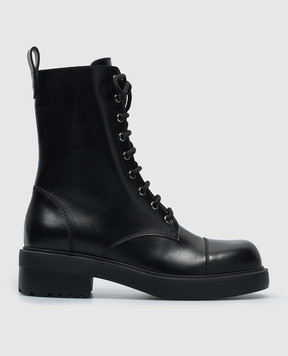 Giuseppe Zanotti Черные кожаные ботинки Morris I470013
