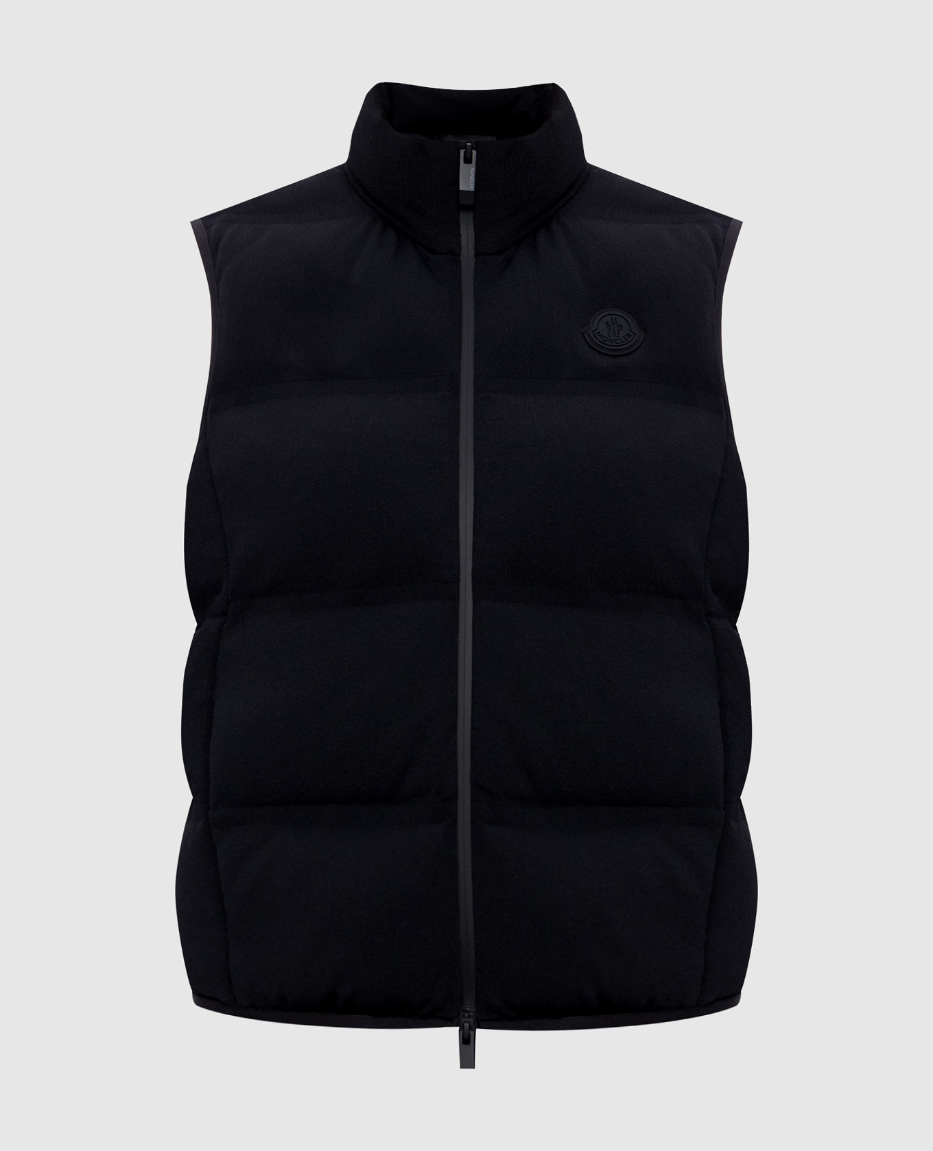 

Черный пуховый жилет с логотипом, Верхняя одежда