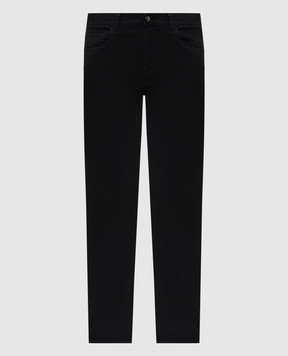 Canali Черные джинсы с логотип патч PD0084191719