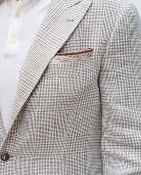 Brunello Cucinelli Двухсторонний платок-паше из шелка в принт пейсли. MR8880091