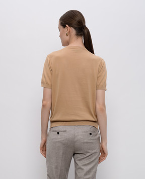 Loro Piana Бежевый топ Ice wish FAP2469