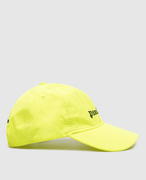 Palm Angels Детская желтая кепка с вышивкой логотипа PBLB002S25FAB001