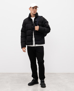 C.P. Company Черный пуховик Nycra-R MOW239A005864G