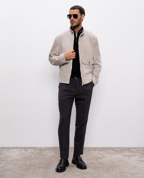 Brunello Cucinelli Бежевая замшевая куртка M0PCL2028