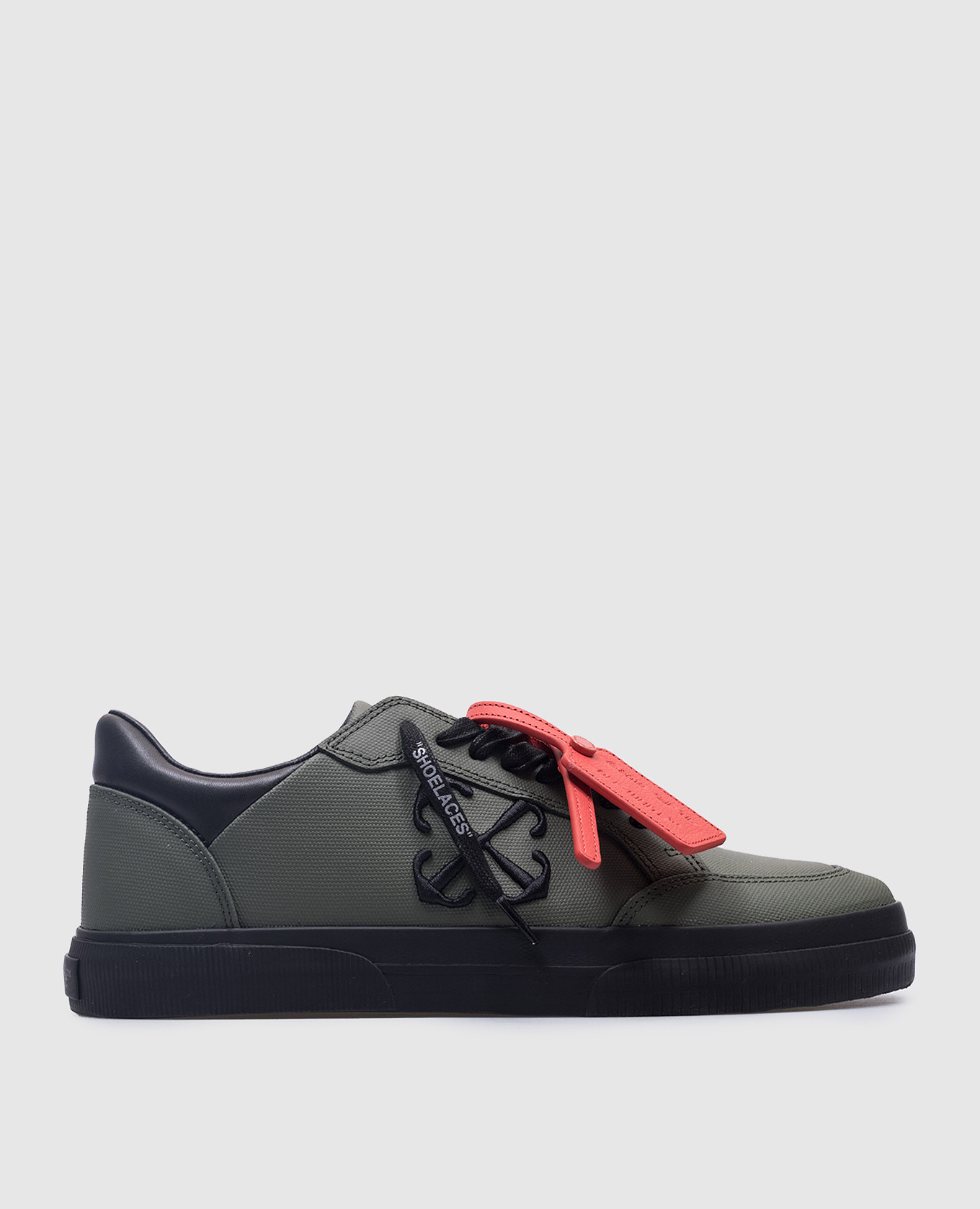 

Зеленые кожаные кроссовки New Low Vulcanized с логотипом, Зеленый, Кроссовки