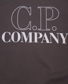 C.P. Company Детский серый спортивный костюм с принтом логотипа CUK005LCC021015