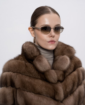 Brunello Cucinelli Сонцезахисні окуляри з титану з ефектом градієнта MOCPATTS08