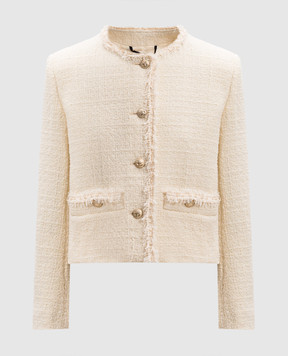 Max Mara Weekend Жовтий твідовий жакет BALIA з вовни BALIA