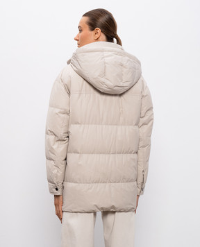 Brunello Cucinelli Бежевий пуховик MG5017784