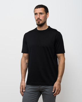 Canali Чорна футболка MJ00002T0356