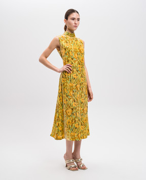 Prada Жовта сукня міді P35A2G