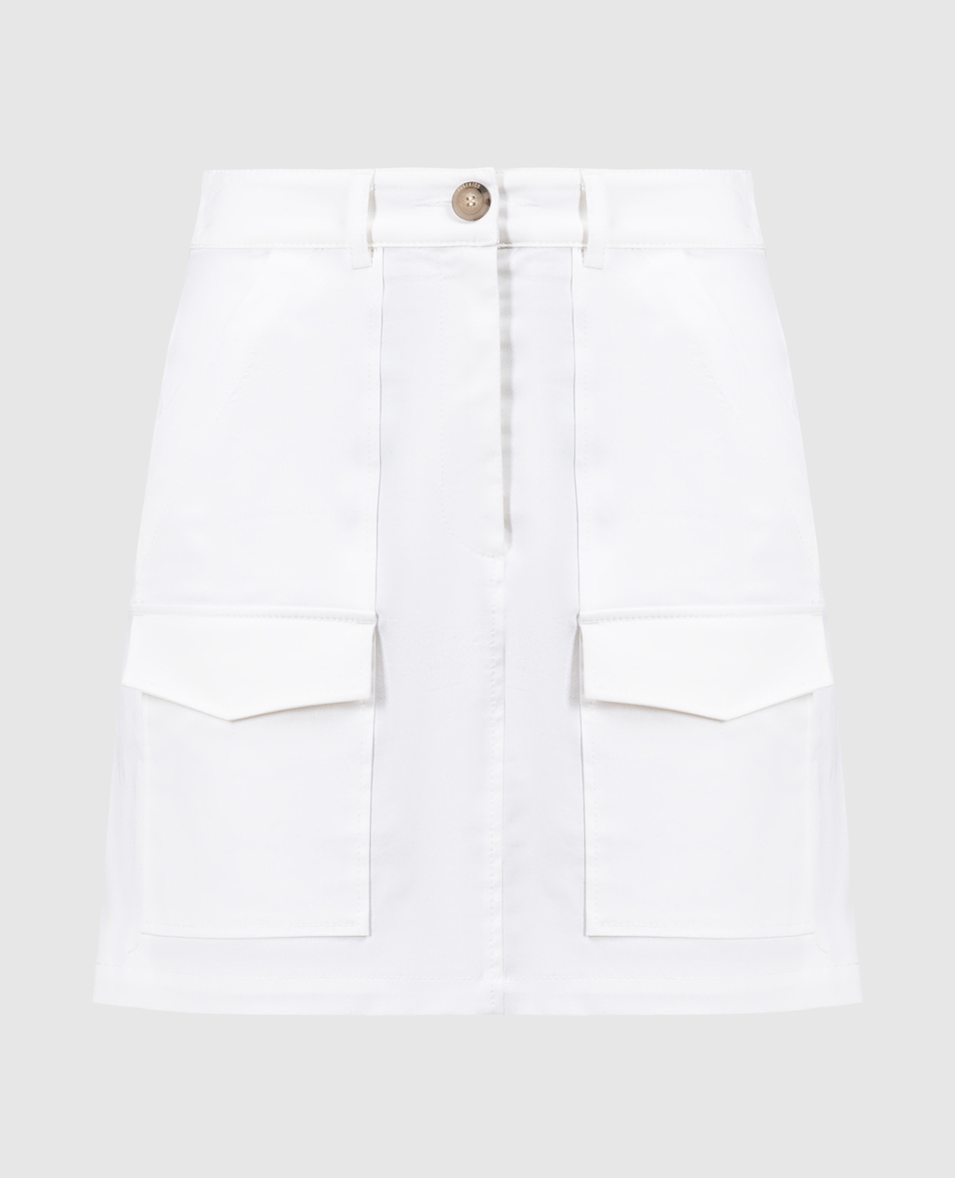 White mini skirt