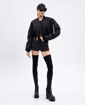 Vetements Чорний двосторонній бомбер WH76BO230B