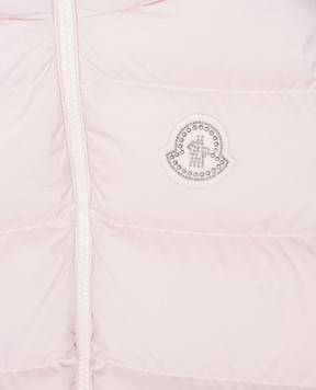 Moncler ENFANT Детский розовый пуховик Claritia J29541A0007554A811214