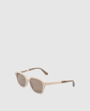 Brunello Cucinelli Бежеві сонцезахисні окуляри Sartorial Sunset MOCMULTS04