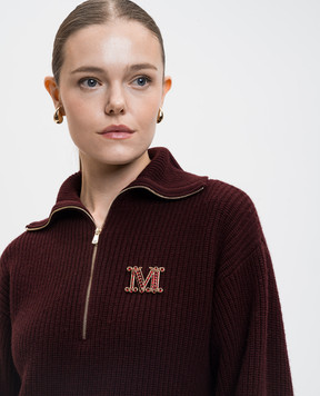 Max Mara Золотиста брошка Bath2 з кристалами BATH2