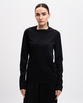 Jil Sander Черный лонгслив J01GC0106J45051