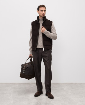 Brett Johnson Бежевий меланжевий светр з кашеміру FW25K18LPTWSCO