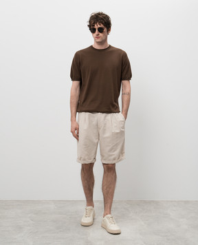 Kiton Футболка цвета хаки UMKXX37