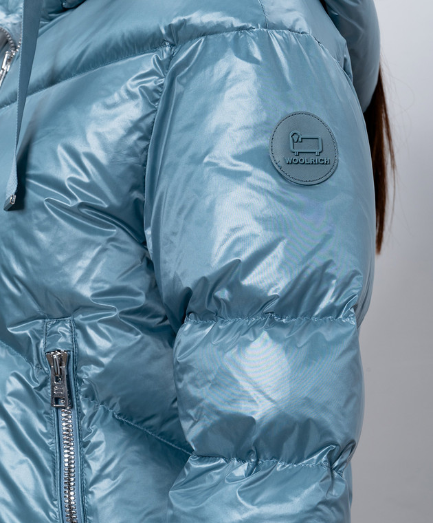 Woolrich Блакитний пуховик Aliquippa CFWWOU0927FRUT3085 зображення 5