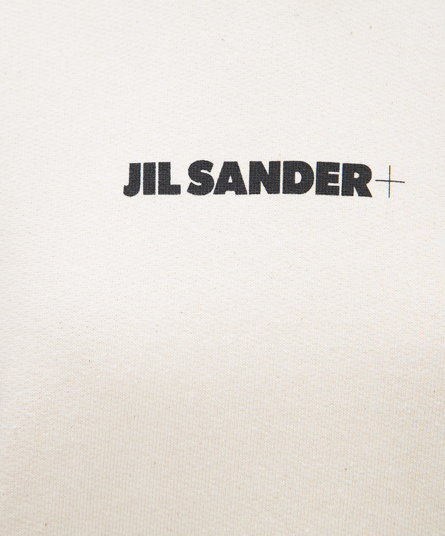 Jil Sander Бежеве худі з принтом логотипа J40GU0002J20010 зображення 5