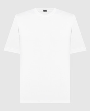 CAPOBIANCO Біла футболка із шовком 16M660SO00