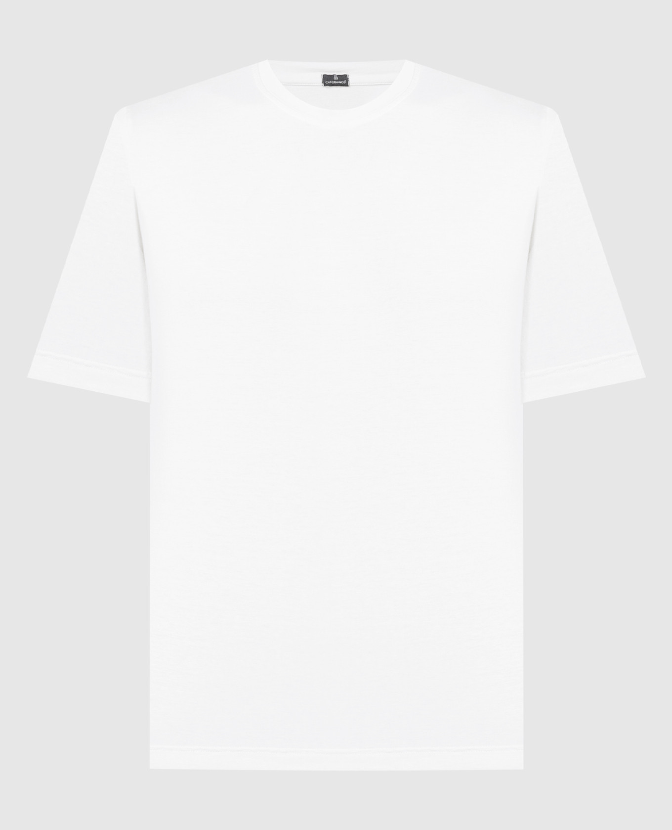 Белая футболка с шелком