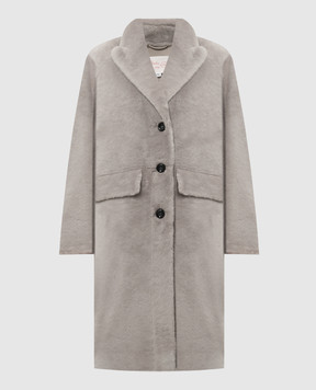 Babe Pay Pls Серая дубленка 2130MERINO