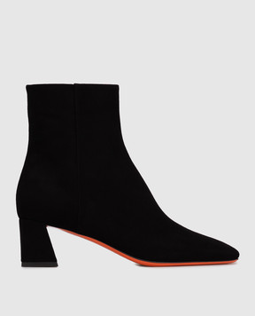 Santoni Черные замшевые ботильоны WTMN71154HI2NMGD