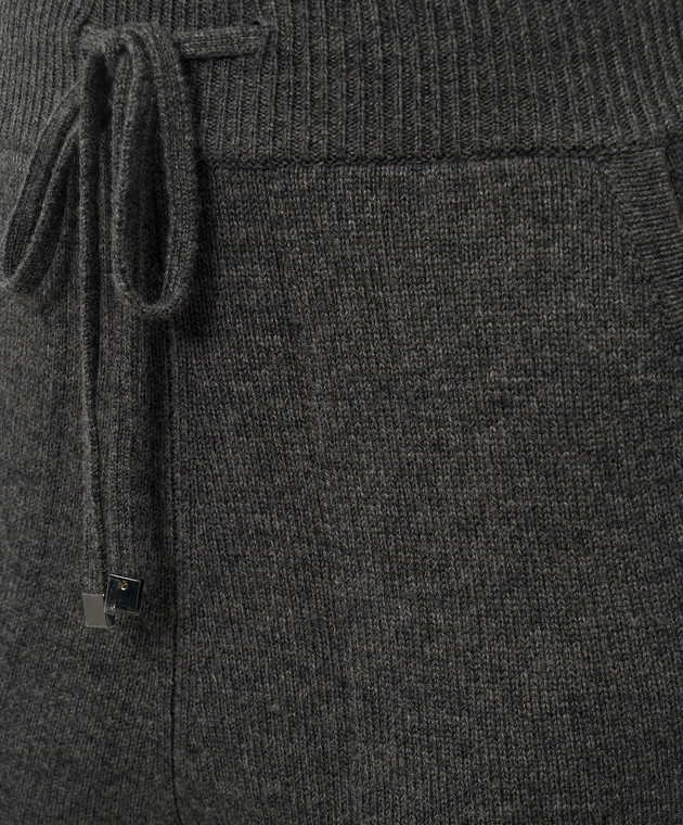 Max Mara Серые спортивные штаны OPERA из шерсти и кашемира OPERA изображение 5